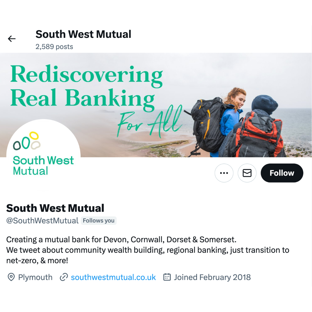 South West Mutual Twitter page